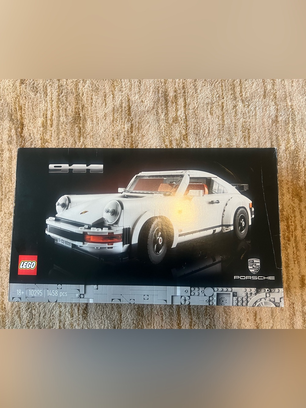 Lego White Porsche Targa with Brown Interior Building Set - Picture 2 of 2